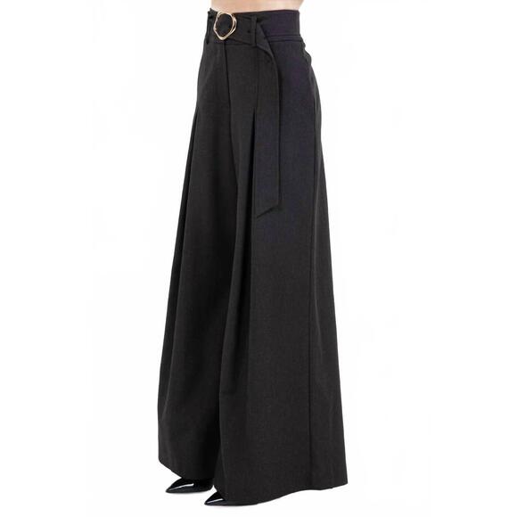 NEW WHITEROOM+CACTUS marie claire pleated trousers in black - Picture 3 of 7